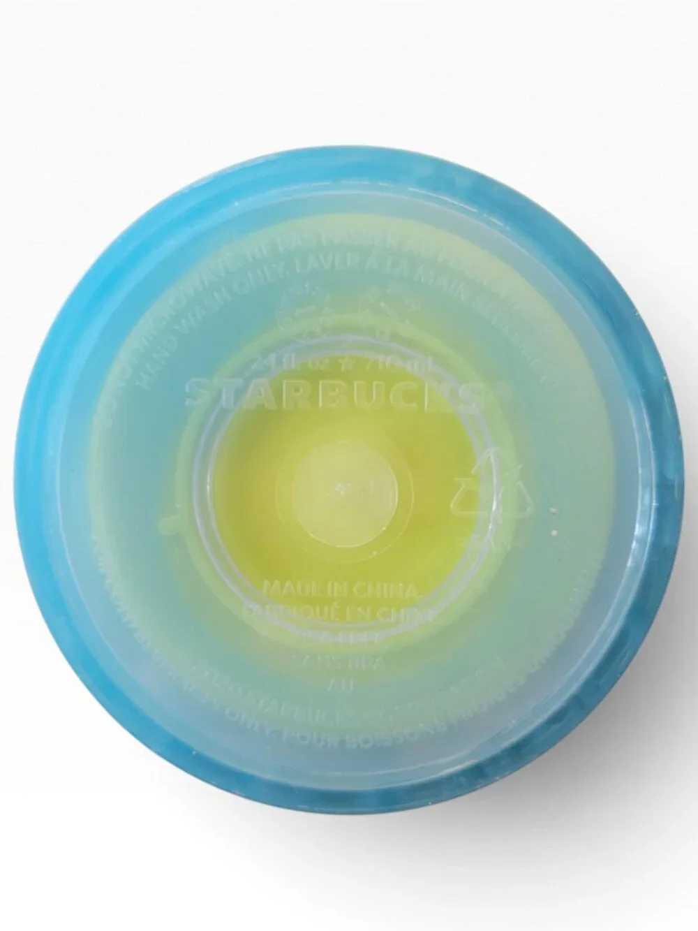 Starbucks 2023 Spring Straw Topper Blue Wave Color-Changing Tumbler (24oz)